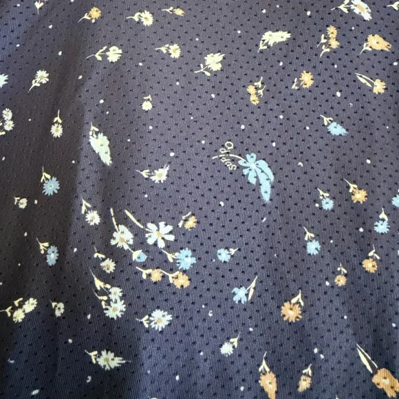 NWT Adidas Big Kid Girls Mid Rise Slim Fit Multi Blue Floral Skort Size Large 14 - Picture 5 of 7